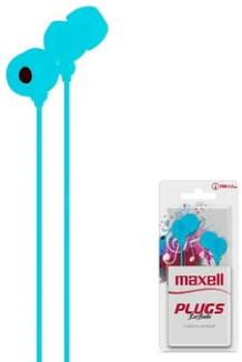 Maxell audífono plug in-225 intrauditivo azul 347170